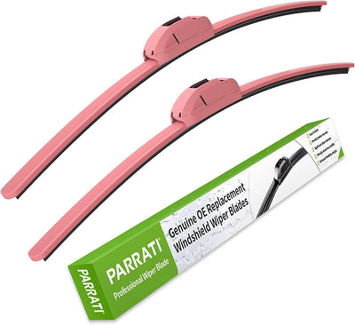 Limpiaparabrisas 28x14" color rosado set 2
