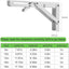 Soportes estante plegable 16" 4 Pzas blanco