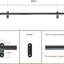 Extensión escalera deslizante 4ft soportes pared negra
