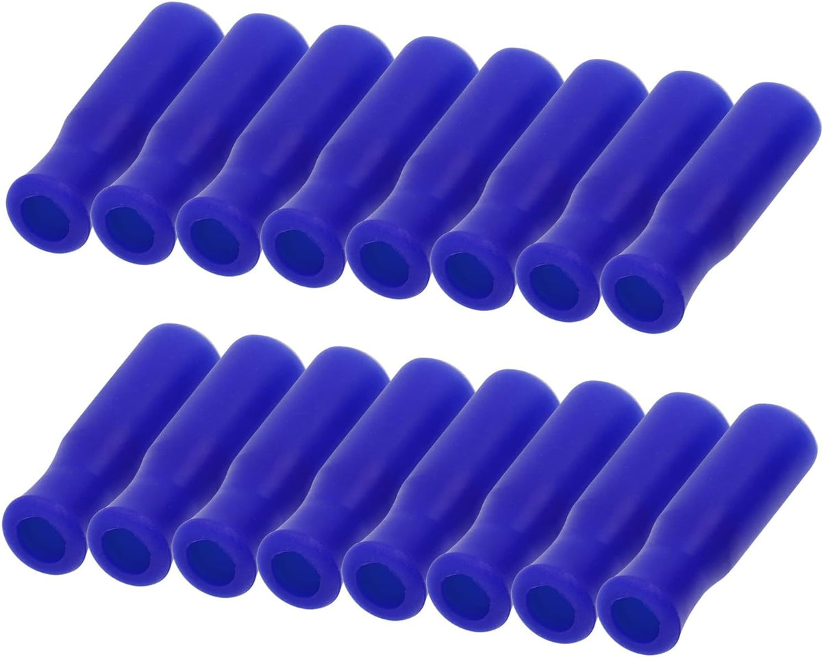 16 Puntas Silicona Alimenticio Reutilizables para Popotes 3/10pulg