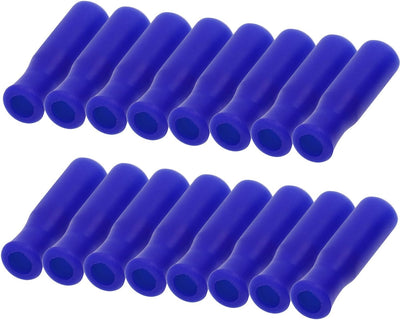 16 Puntas Silicona Alimenticio Reutilizables para Popotes 3/10pulg