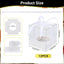 Caja plástico cupcakes 12 pzas transparente 3.5"