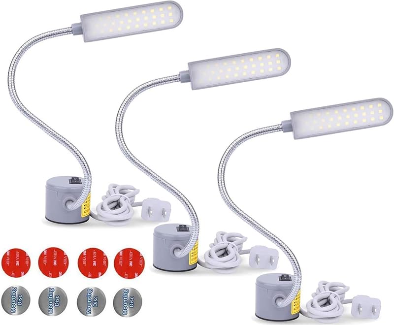 Lámpara coser LED magnética 30led 6w con cuello cisne flexible