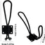 5 Pack Ganchos Dobles Rústicos Metal Negro Pared