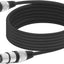 Cable micrófono XLR 33ft negro macho hembra doble blindaje