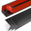 4 Protectores Esquina Metal Negro 45" Autoadhesivos