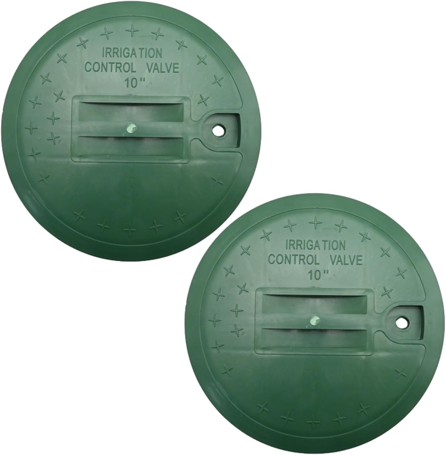 2 Tapos Universales 10" Válvula Rociador Verde