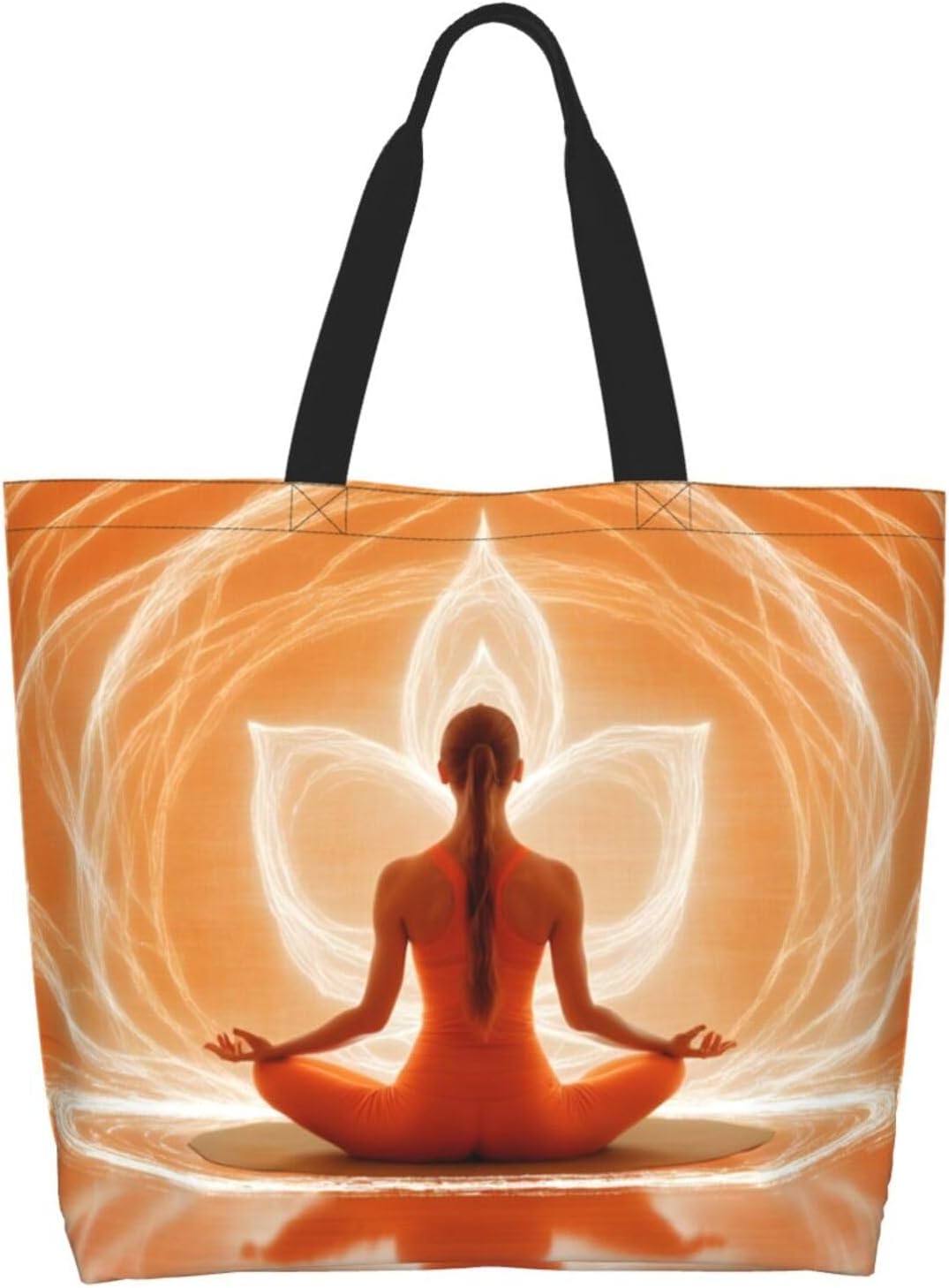 Bolso hombro grande reutilizable ecológico 19.7x15.7x5.9pulg
