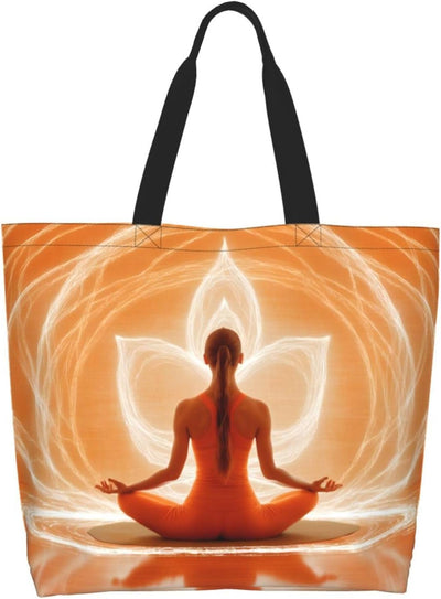Bolso hombro grande reutilizable ecológico 19.7x15.7x5.9pulg