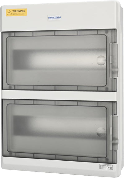 Caja distribución energía 24 vías riel DIN impermeable IP66