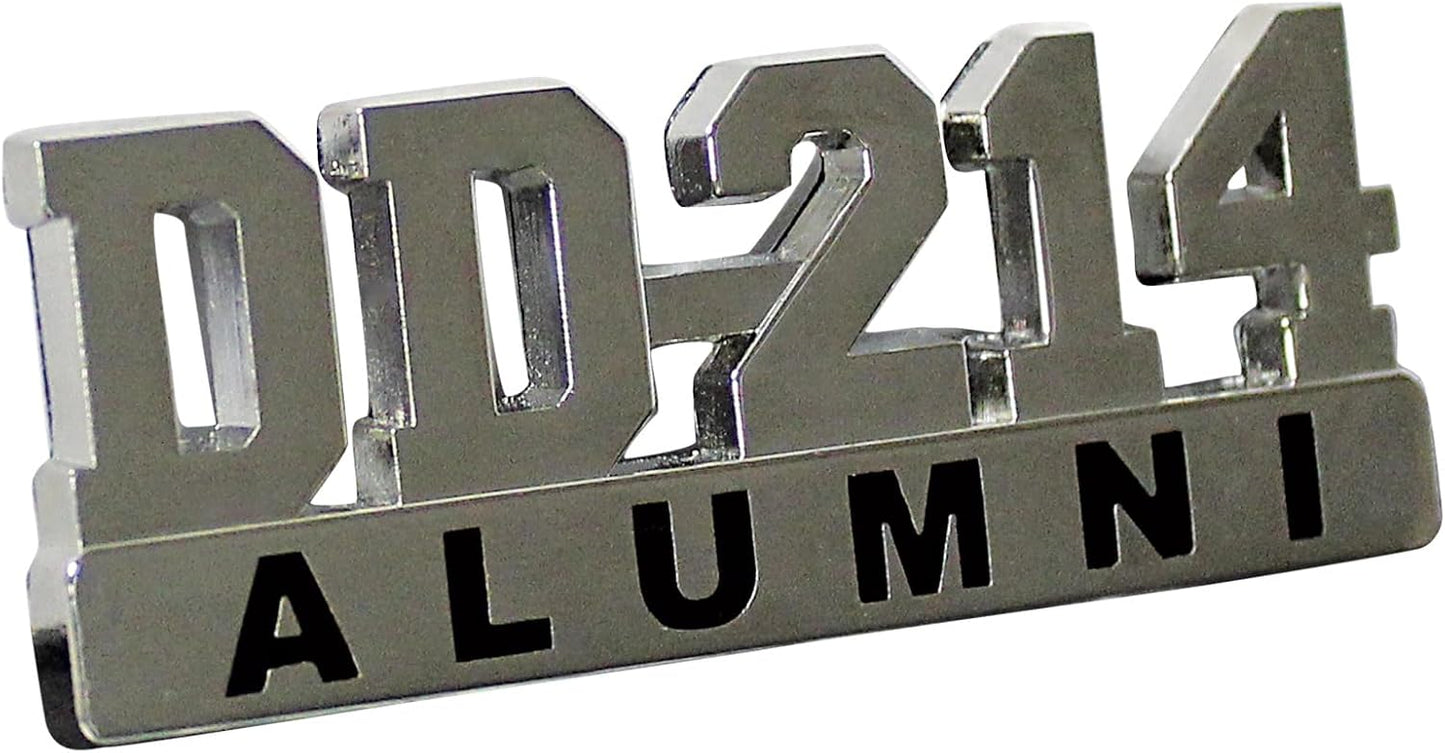 Emblema coche DD214 aluminio 3D