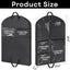 Bolsa ropa baile negra 24x40x3" impermeable para viaje