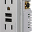 Cargador USB tipo A 3.6A dúplex plateado
