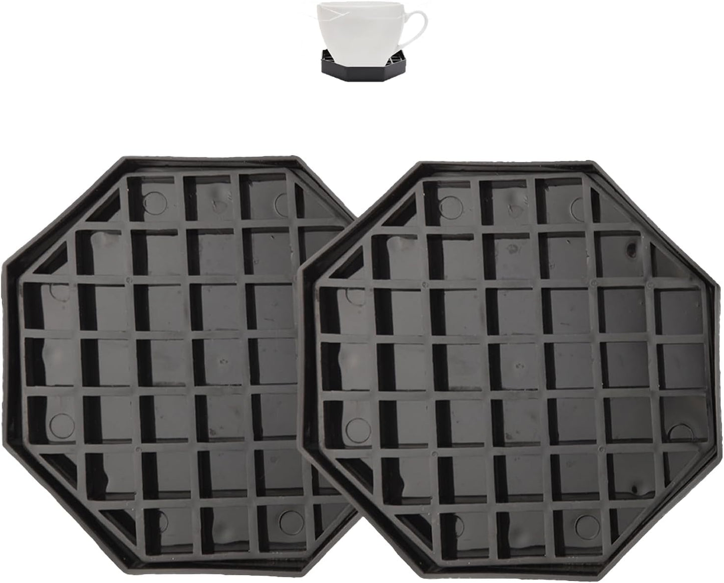 Bandeja goteo café 4.1pulg plástico negro para dispensadores