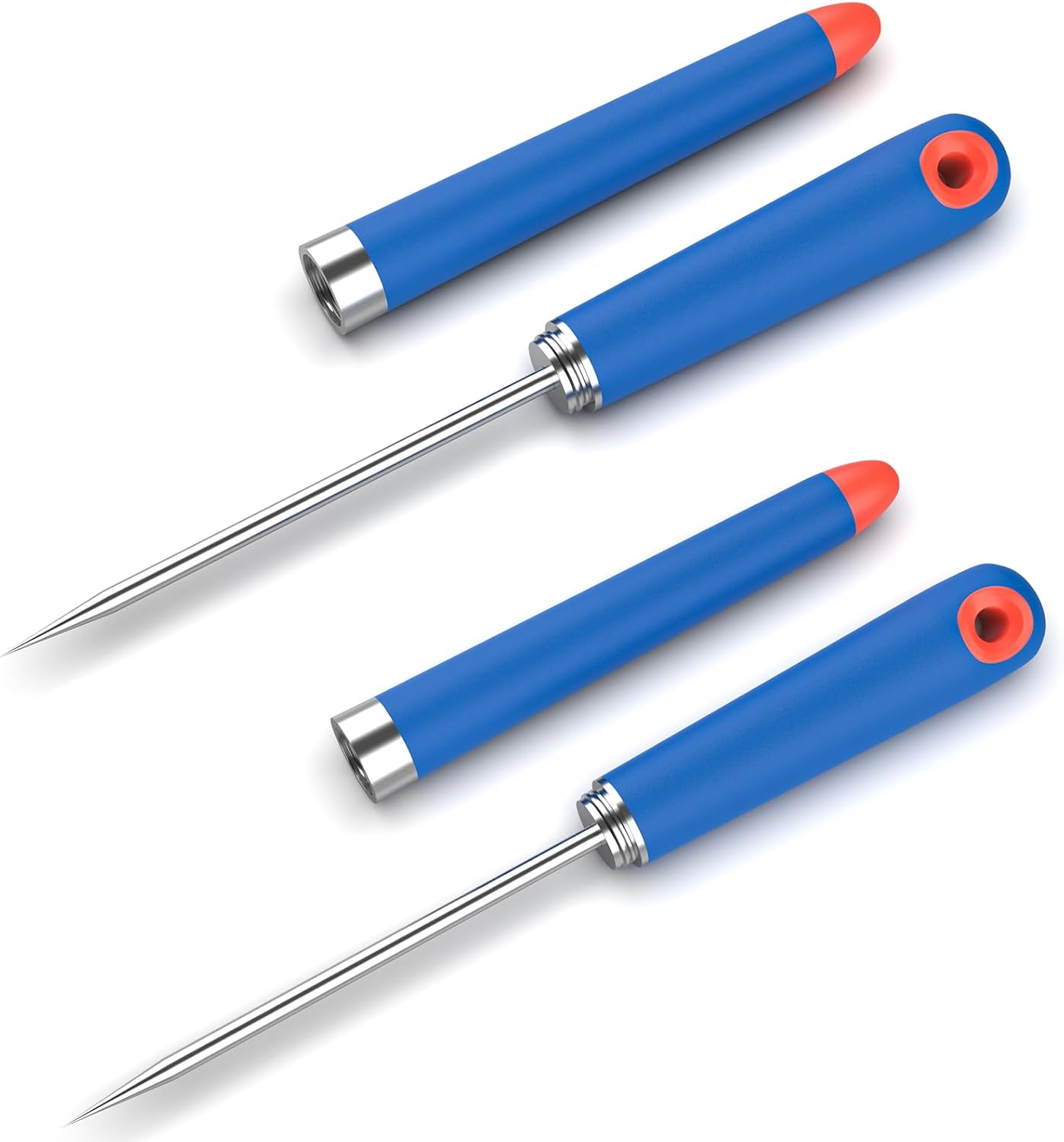 Juego 2 palillos hielo acero inox 10pulg antideslizante dispensador