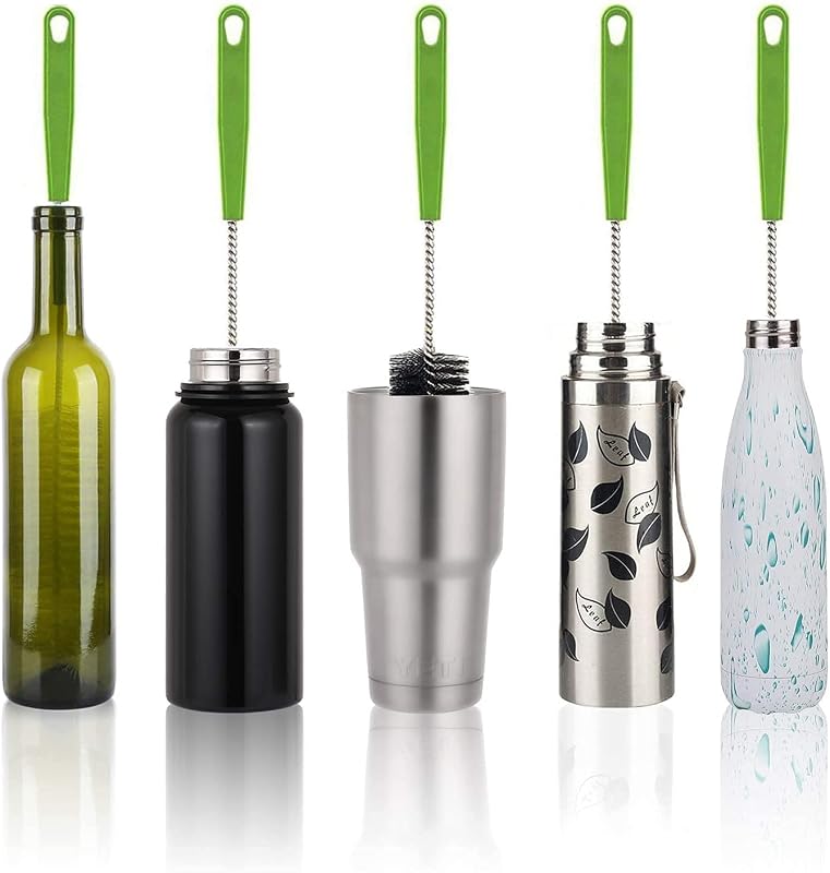 Cepillo largo 17pulg para botellas vino biberones vasos