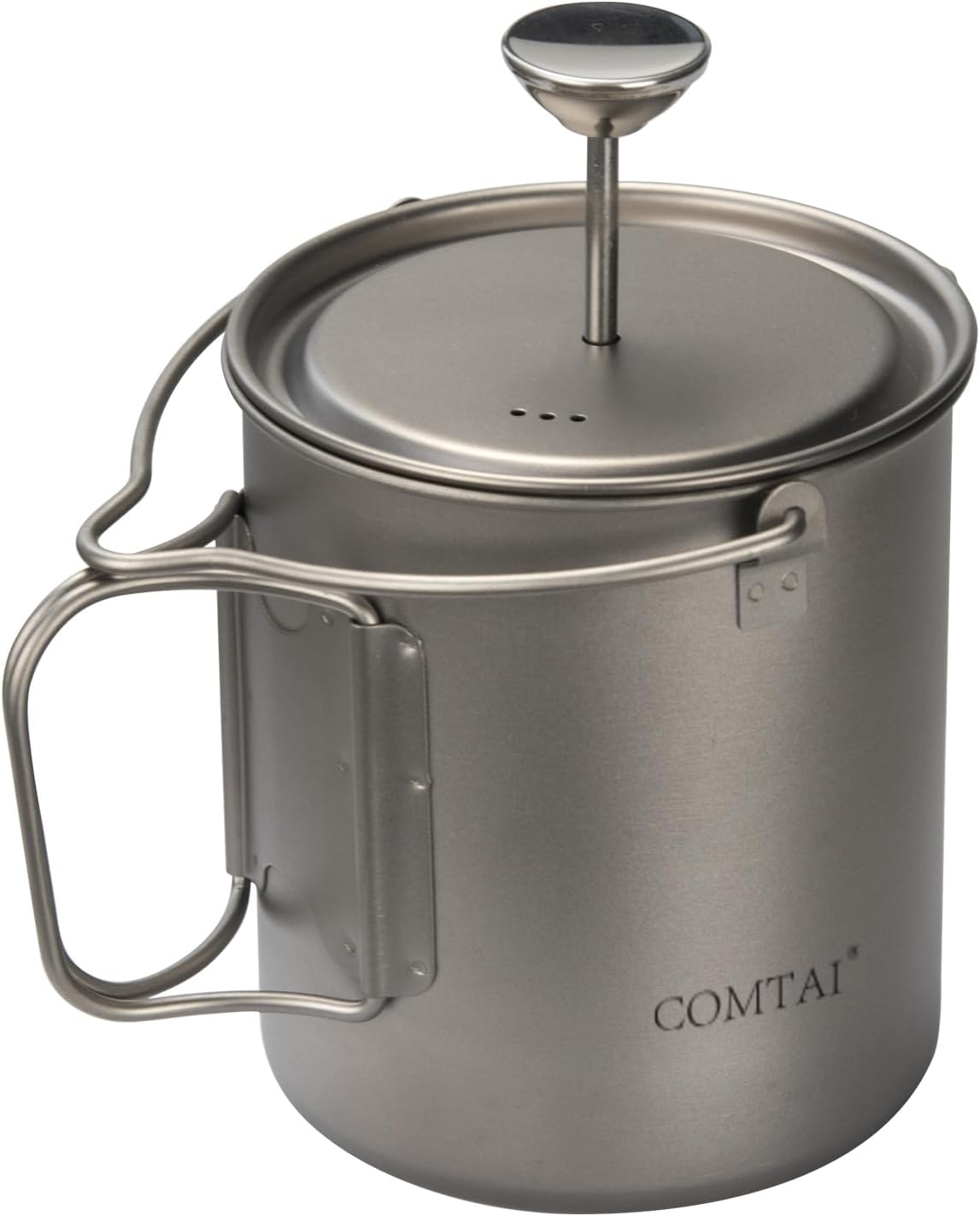 Olla titanio prensa francesa 25oz para campamento