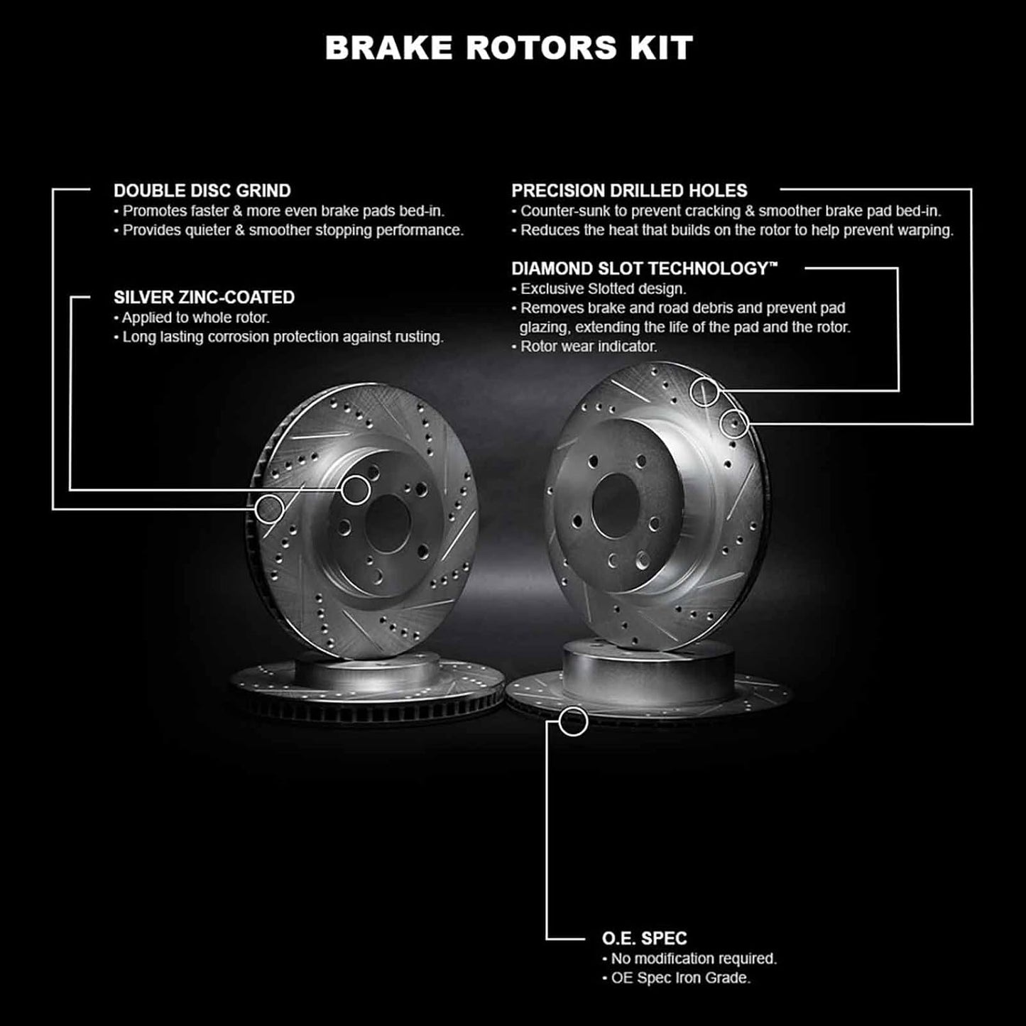 Rotores freno Alfa Romeo Giulia 17-24 Stelvio 18-24 ranurados