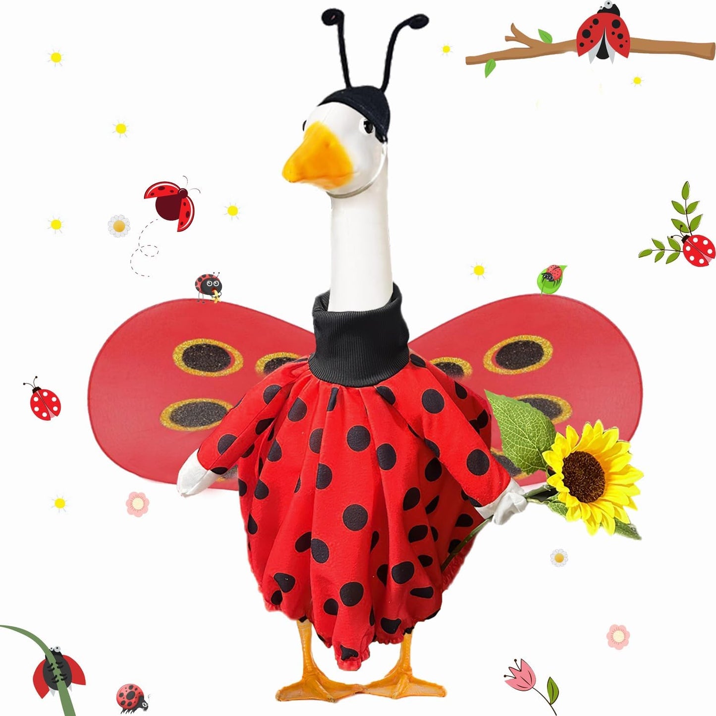 Traje ganso mariquita césped al aire libre 23pulg