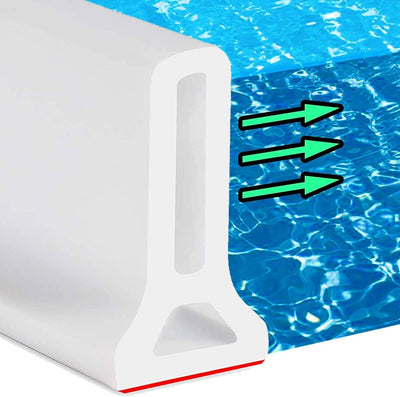 Barrera agua plegable ducha 3-10pies represa umbral
