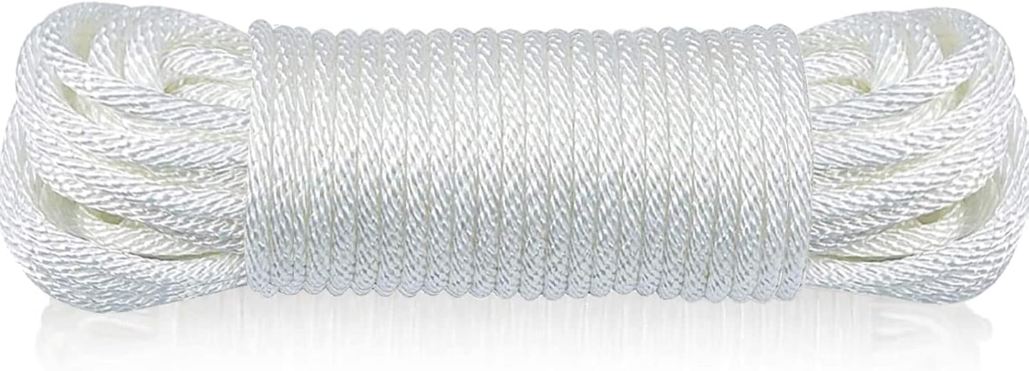 Cuerda asta bandera 1/4" poliéster trenzado 50ft