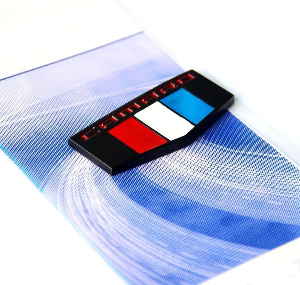 2 Pzas Emblemas Camaro 3D Multi Rojo