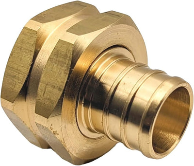 Adaptador manguera jardín latón 3/4 PEX conector hembra