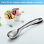 Cuchara helado ergonómica multiusos para cocina plateado