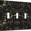 Placa de pared decorativa triple palanca 3 orificios gótico