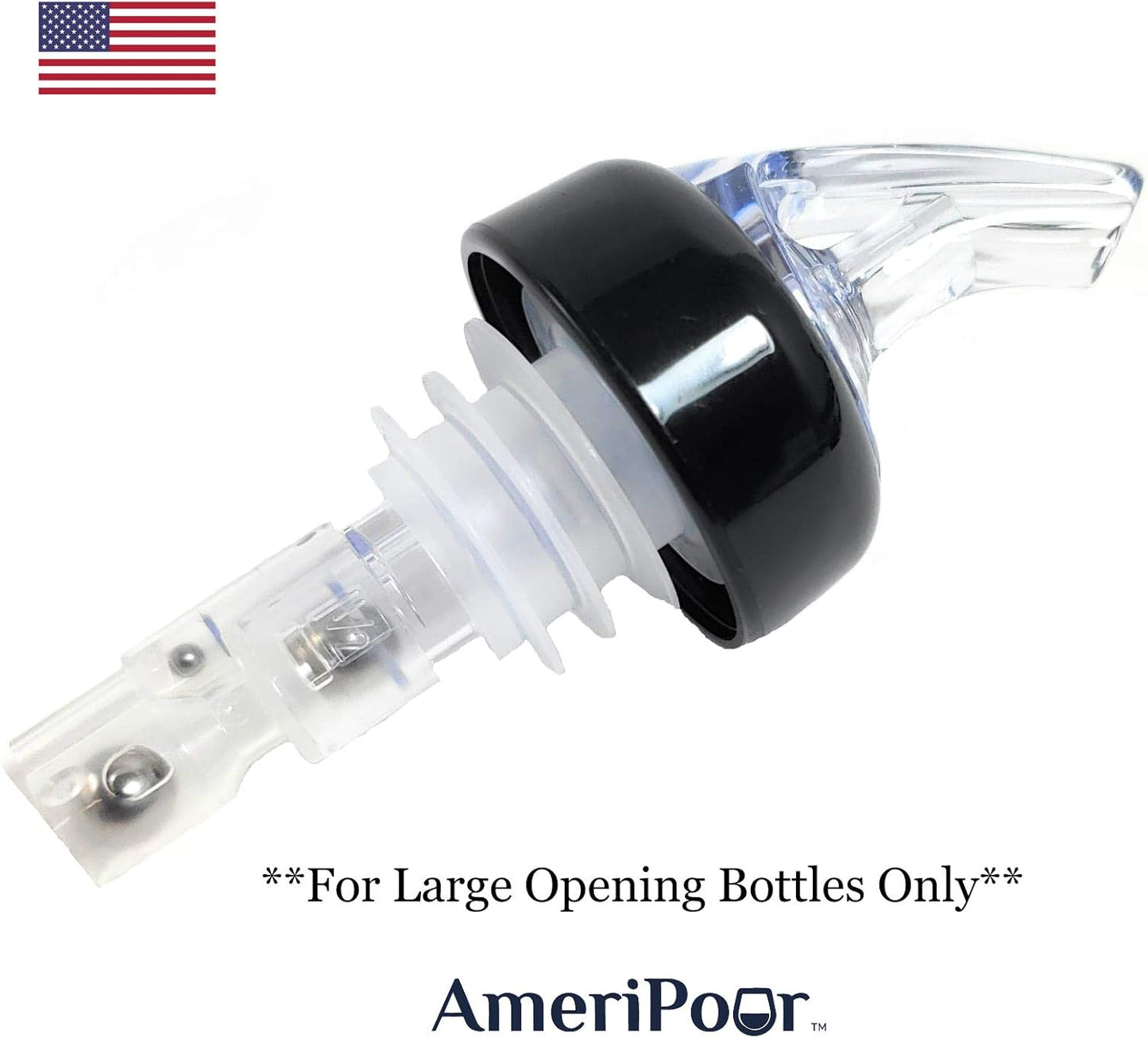 Vertedor licor corcho grande botella 100% USA sin fugas