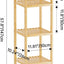 Estante bambú 5 niveles multifuncional baño sala dormitorio
