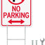 Letrero no estacionamiento aluminio 14x10" impermeable