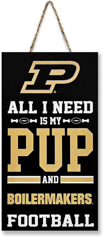 Letrero madera NCAA Purdue Boilermakers fútbol universitario