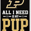Letrero madera NCAA Purdue Boilermakers fútbol universitario