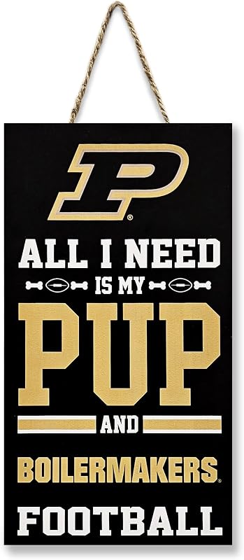 Letrero madera NCAA Purdue Boilermakers fútbol universitario