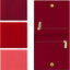 3 bolsas terciopelo rojo 4x4" con cremallera para joyas