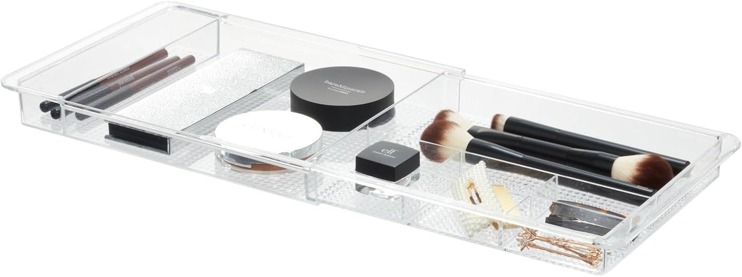 Organiz. gaveta tocador plástico transparente pack 1
