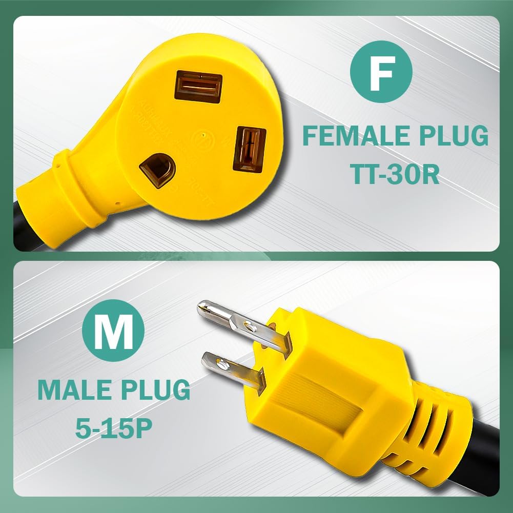 Adaptador corriente RV 12pulg 30A 125V