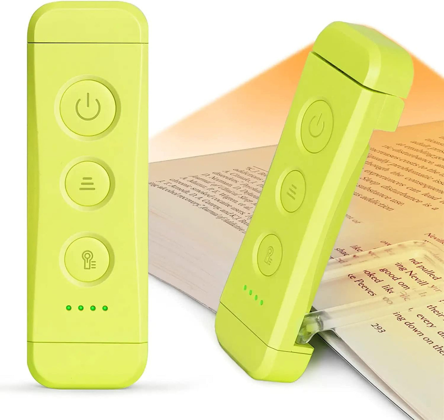 Luz lectura LED recargable USB con clip 3 colores 5 brillo