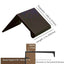 Tiradores borde dedo aluminio 2" pack 10 negro mate