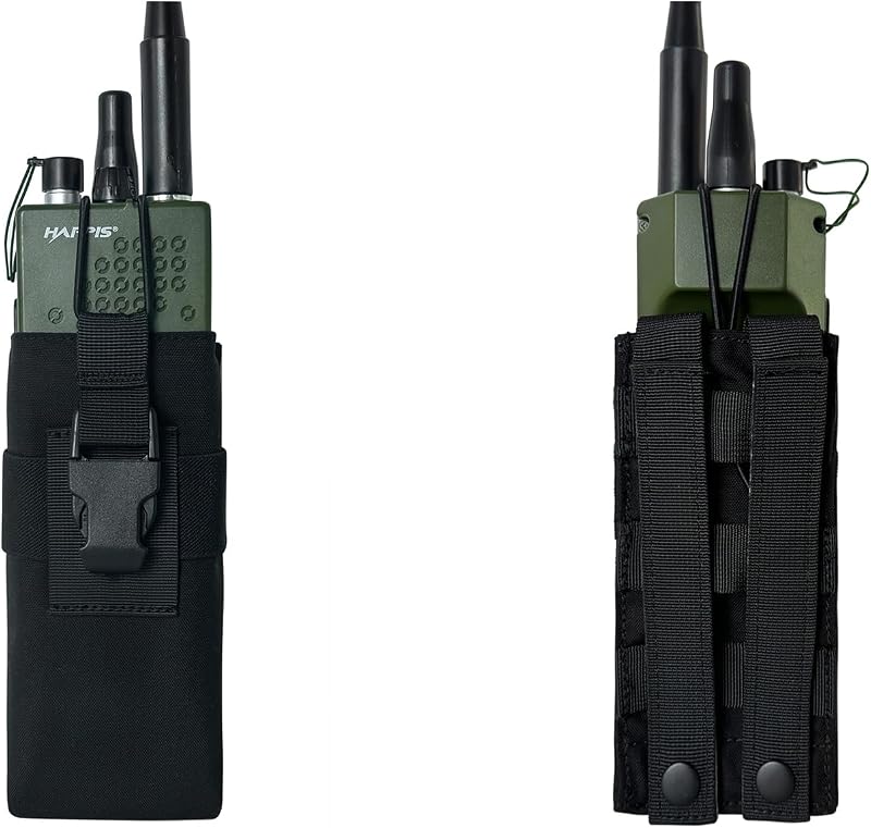 Funda radio Walkie Talkie molle 500D para cinturón táctico