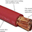 Cable cobre ultraflexible 4/20pies color negro rojo para