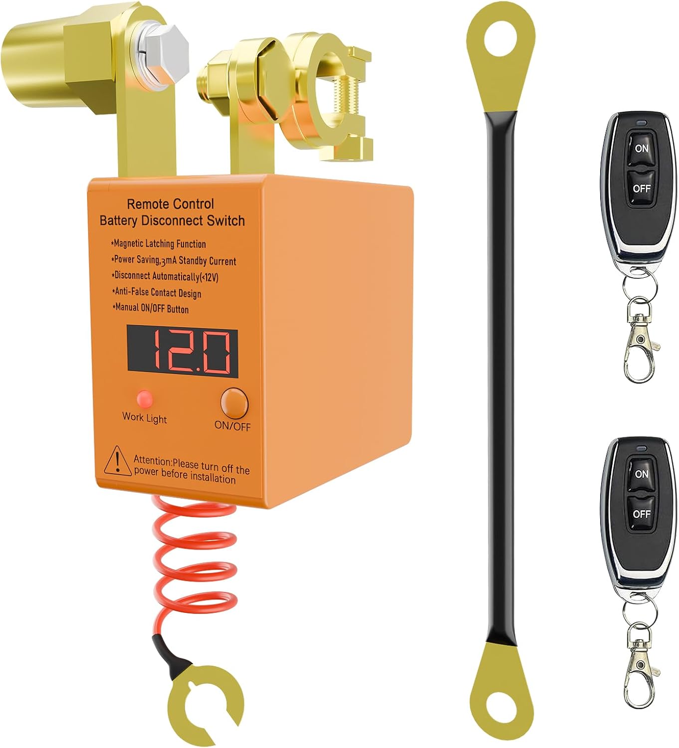 Interruptor apagado batería 12V 240A antirrobo coche
