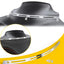 Moldura ranurada parabrisas acero inox cromado comp Harley