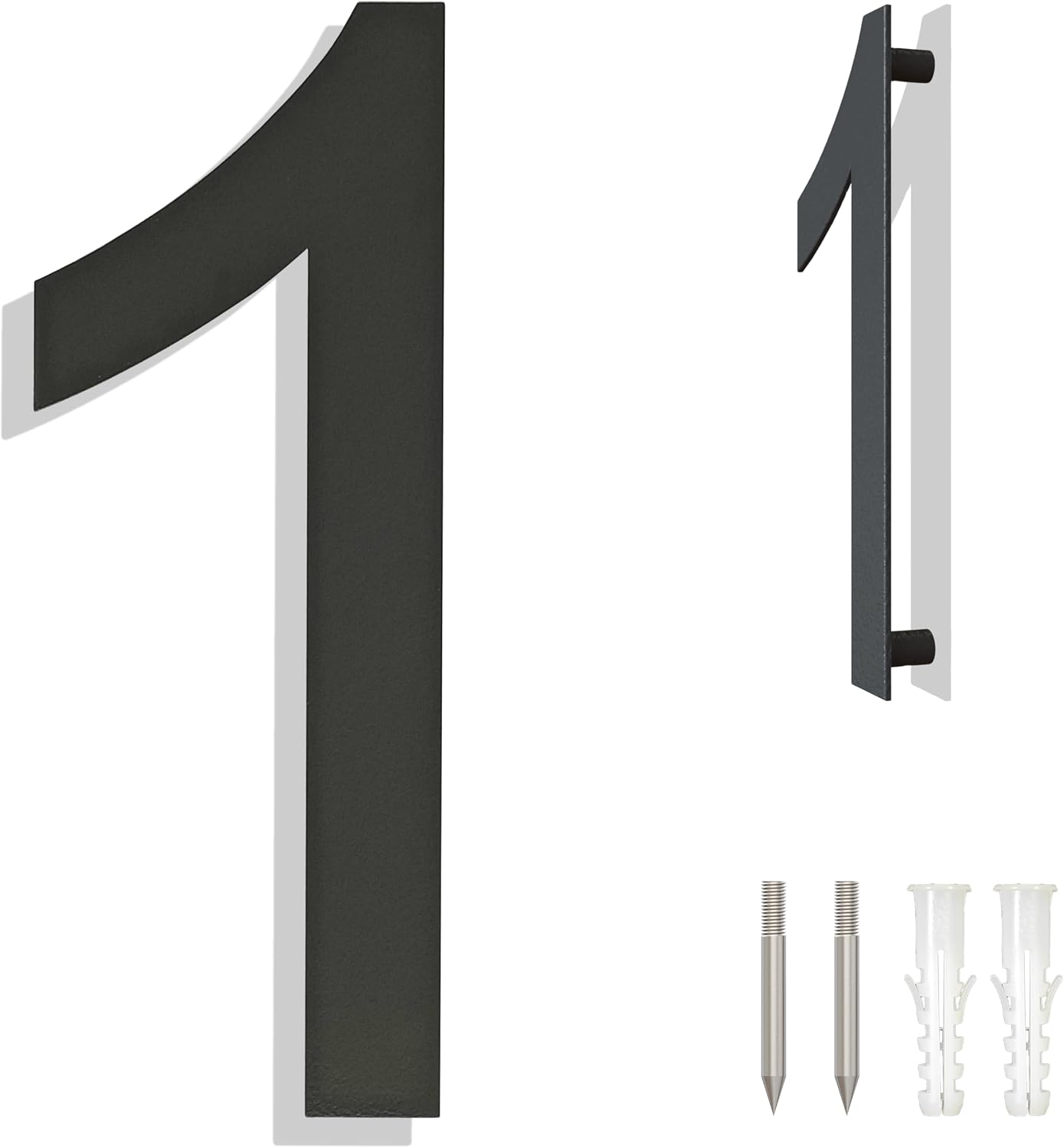 Núm. acero inox 10pulg negro moderno puerta dirección exterior