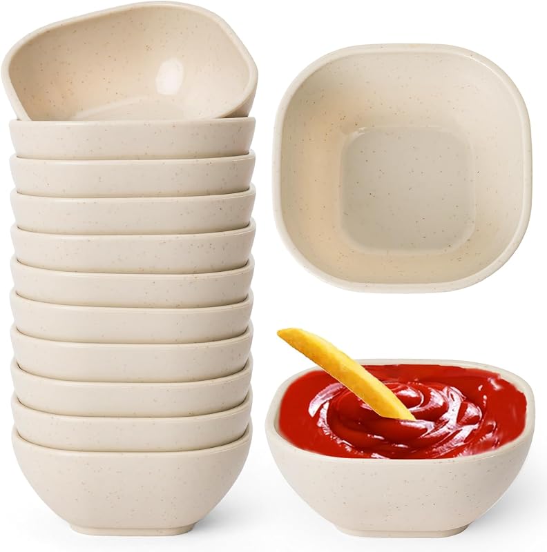 12 Tazones Indestructibles 4.5oz para Salsa y Postres
