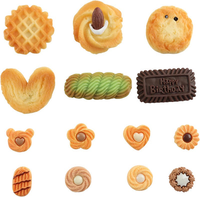 14 Imanes nevera resina galletas decoración colorida
