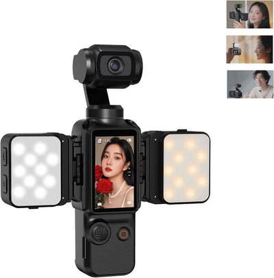 2 Pzas Luz LED Mini Magnética para DJI Osmo Action 5 Pro/4/3