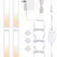 4 Luces LED cocina 7" regulables 2700-6000K