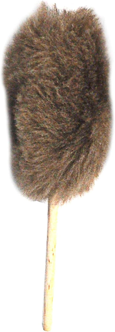 Plumero piel oveja genuina 6pulg